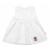 Baby Nellys Ľahké Handmade šatičky Madeira biele
