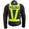 Reflexná vesta POĽSKO Motocyklová ochranná unisex veľ. L