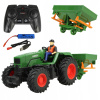 DIAĽKOVO OVLÁDANÝ TRAKTOR NA AKUMULÁTOR S PRÍVESOM, R/C, HRAČKA