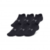 Unisexové ponožky 6-pack Under Armour UA Essential No Show 6pk čierna|