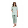 REGINA Dámske pyžamo 694 green plus XXL