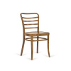PAGED Classic A-8291 Seat Wood Back Wood Farba dreva: buk morený, Čalúnenie: dyha