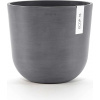 Ecopots Kvetináč so zásobníkom na vodu Oslo (sivý) - Ø 25 cm, výška 21,80 cm