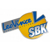 Emblém / nálepka koncovky výfuku LeoVince, SBK, plech, 93x64 mm