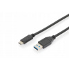 Assmann AK-300146-010-S Priama zástrčka USB-C, 1m, černý