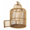 Ratanová dekorácia vtáčej klietky v prírodnom farebnom prevedení 32 x 48 cm Clayre & Eef 43879