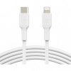 Belkin CAA003BT1MWH Lightning, USB C, samec, samec, 1m, bílý