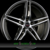 BORBET XRT 8x17 5x100 ET38.00 graphite polished