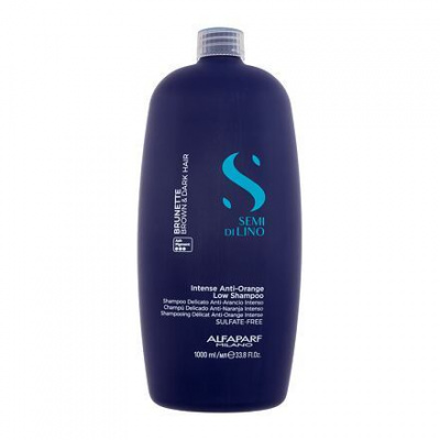 ALFAPARF MILANO Semi Di Lino Anti-Orange Low Shampoo neutralizační šampon pro hnědé vlasy 1000 ml pro ženy