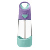 B.Box pitie fľaše so slamou 450 ml (Tritanská fľaša so slamkou 450 ml Lilac Pop B.box)