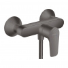 Hansgrohe Talis E, nástenná páková sprchová batéria, kefovaná čierna chrómová, HAN-71760340