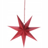 DEKORÁCIA OKIENNÁ PAPIEROVÁ HVIEZDA ČERVENÁ VIANOČNÁ OZDOBA 45X15 CM