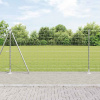 zahrada-XL Plot s stĺpmi Strieborná 1.2 x 10 m Oceľ 3351017