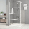 Vidaxl Sprchový paraván Walk-In biely 100 x 195 cm, priehľadné ESG sklo