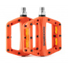 Pedál RockBros, PL,LSL Flat nylon, 9/16, oranžový s odrazkami
