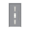 Hliníkovo-oceľové vchodové dvere bezpečnostné Artemis RC2 110 x 210 cm P sivé