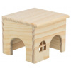 Trixie domček s rovnou strechou pre škrečky 15 x 12 x 15 cm