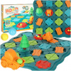 KIK Puzzle desková hra bludiště překážková dráha 28 el.