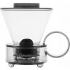 Clever Dripper - Skleněný kávovar 500ml, transparentní šedý