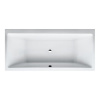 LAUFEN Pro pravouhlá vaňa akrylátová, odtok v strede, 1900 x 900 x 470 mm, s rámom, biela, H2349510000001