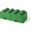 LEGO® úložný box s šuplíky 250x500x180mm tmavě zelený LEGO40061734