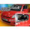 Plexi, ofuky Daihatsu Sirion 5D 2005 =>, + zadní