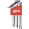 YATO Sada kľúčov Torx s guľou, dlhé, 8 kusov. T9-T40