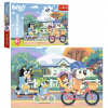 PUZZLE 60 VESELÝ SVET BLUEY A BINGO RODINA PSY SKLADAČKA 5+ TREFL