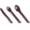 Lifeventure plastový príbor Ellipse Cutlery Set, fialová