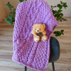 Deka Alize Puffy do postieľky 70x100 cm fialová