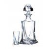 Bohemia Crystal Set na pálenku Quadro 99999/9/99A44/457 (set 1 karafa + 6 pohárov)