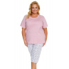 Dámske pyžamo Doctor Nap PB.5365 capri Farba: Ružová, Veľkosť: L