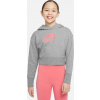 Nike Dívčí mikina Sportswear Club DC7210 092 DC7210 092 šedá XL (158-170cm)