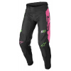 ALPINESTARS nohavice RACER COMPASS, ALPINESTARS, detské (černá/zelená neon/růžová fluo)