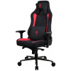 AROZZI herná stolička VERNAZZA Supersoft Red/ látkový povrch/ čiernočervená