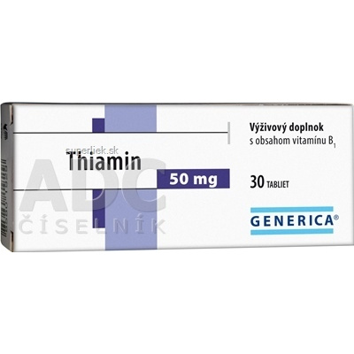 GENERICA Thiamin 50 mg tbl 1x30 ks, 85802261