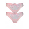 Blasia elegantné tangá 2 ks S ružová