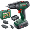 BOSCH UniversalDrill 18V Aku dvojrýchlostný vŕtací skrutkovač, 2x1,5Ah 06039D4002