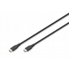 Kábel Digitus USB - USB typ C 0,5 m čierny