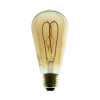 Edison Soft žiarovka, Jantárová LED žiarovka - TEARDROP - 5W, E27, Stmievateľná, 2000K