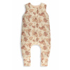 Sleepee Celoročný spací vak s nohavicami Vintage Animals Almond/Cream Veľkosť: XS