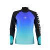 Dámske tričko gray/purple rashguard velk.S
