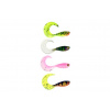 Fox Rage UV Micro Grub Tail Mixed Colour Pack 4cm 8ks