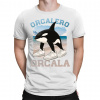 Orcalero Orcala - kosatka v topánkach - Italian Brainrot - pánske tričko s potlačou - Tričkový | S | Biela