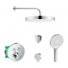 SANITINO - Sprchový set s termostatom a telesom pod omietku Hansgrohe, príslušenstvo kielle, chróm SANI21HKK020