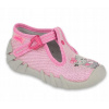 Befado detské papuče na zapínanie ružové, veľkosť 26