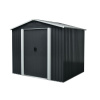 Plechový záhradný domček Maxtore 1012, š. 291 × d. 355 × v. 214 cm (antracit)