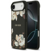 Guess Grained Flowers MagSafe Puzdro iPhone 17 Air cierny