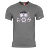 Tričko Pentagon Gas Mask - sivé, S