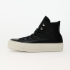 Tenisky Converse Chuck Taylor All Star Lift Platform Water Repellent Leather Black/ Black/ Egret EUR 38 EUR 38